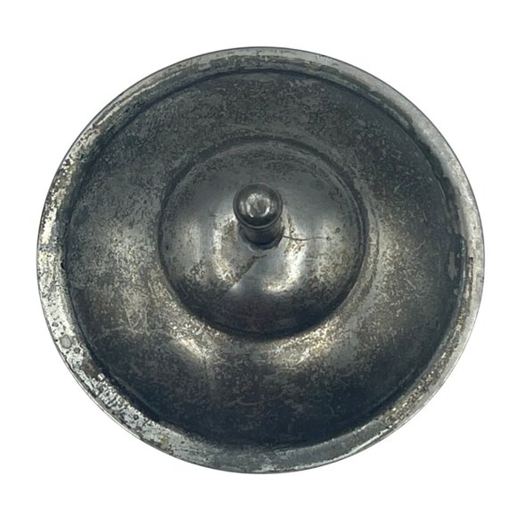 Antique Glass Syrup Pitcher With Floral Etch Silver plate Lid Handle - Picture 8 of 10